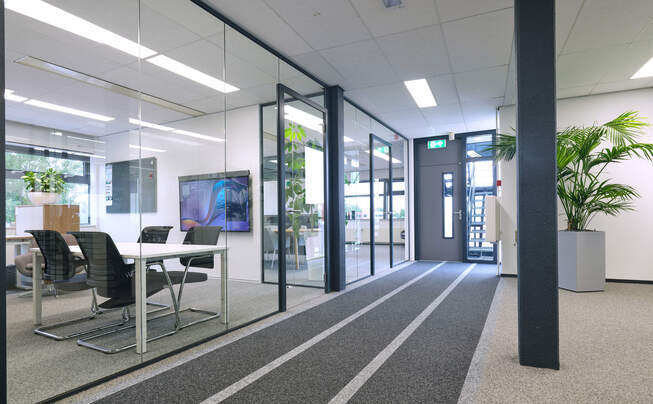Interior view of Bechtle IT in Eindhoven