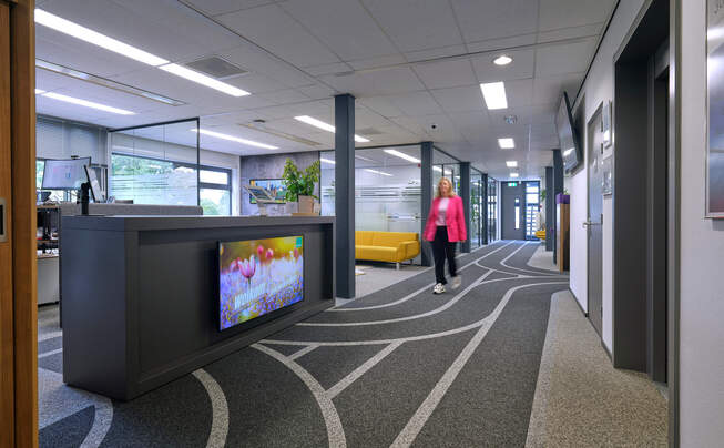 Interior view of Bechtle IT in Eindhoven