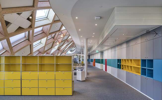 interior view of Swatch headquarters in Biel with Fabromont flooring