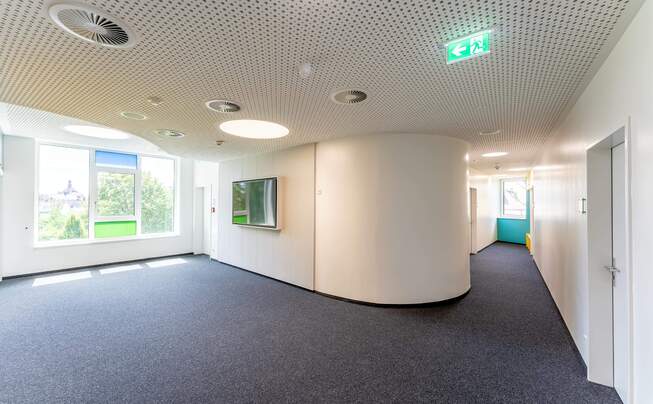 Interior view of the Leopold School in Altshausen