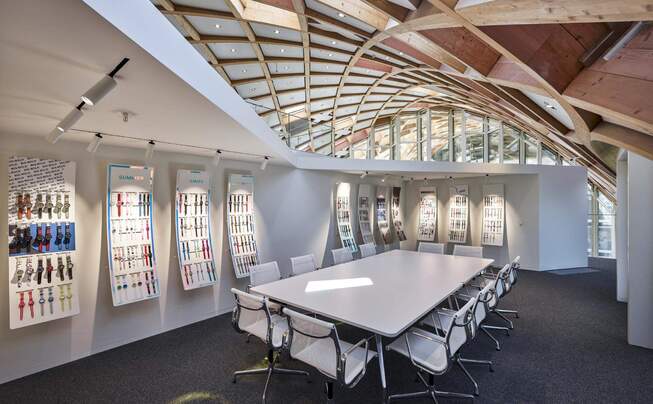 interior view of Swatch headquarters in Biel with Fabromont flooring