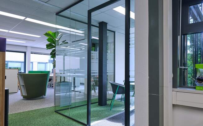 Interior view of Bechtle IT in Eindhoven