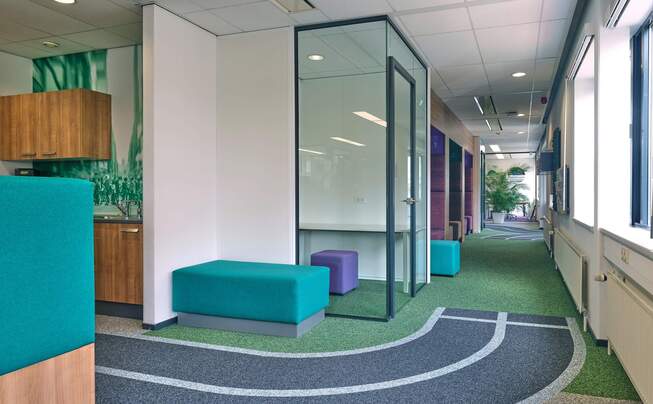 Interior view of Bechtle IT in Eindhoven