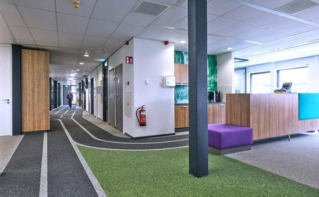 Interior view of Bechtle IT in Eindhoven