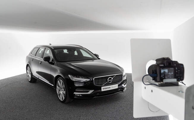 Interior view of Pre-Motion 360° photo studios