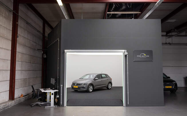 Interior view of Pre-Motion 360° photo studios