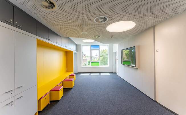 Interior view of the Leopold School in Altshausen