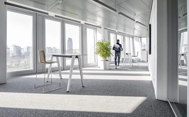 Interior view of the European Central Bank Frankfurt