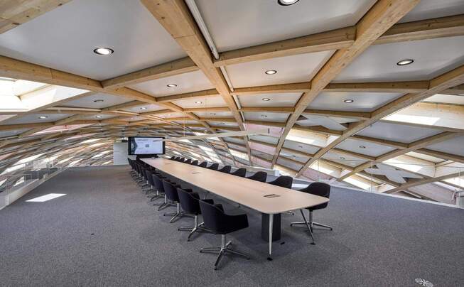 interior view of Swatch headquarters in Biel with Fabromont flooring
