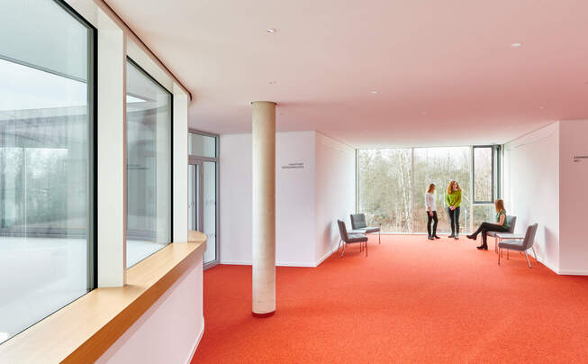 Interior view of the Grosskarolinenfeld town hall
